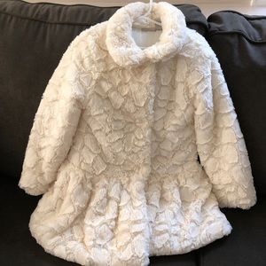 Calvin Klein Faux Fur Coat size 6x